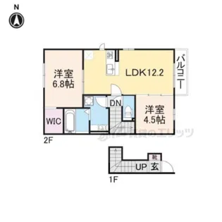 プルメリア【205号室】の間取り