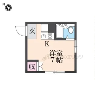サンルート池田【4階】の間取り