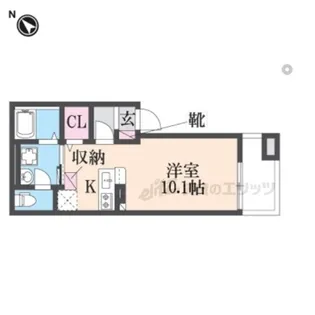 ラ・セゾン・フェリーチェ【1階】の間取り