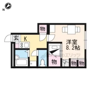レオパレスMK【103号室】の間取り