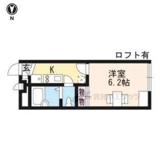 レオパレスフイアスケッタ【105号室】の間取り