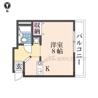 五位堂片岡マンション【202号室】の間取り