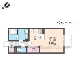 リープ【203号室】の間取り