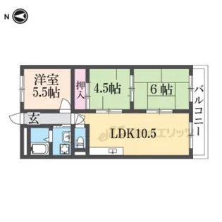 メゾン下田【308号室】の間取り