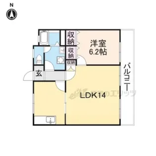 サニーハイツ香蘭【202号室】の間取り