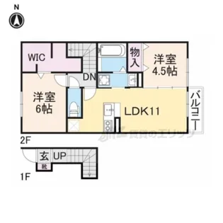 当麻寺MKコート?【2階】の間取り