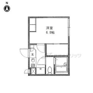 レオパレスエザーンス【204号室】の間取り