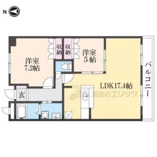 ウエストヒル【503号室】の間取り