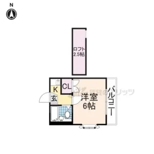 フラワーハイツ【2階】の間取り