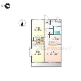 リベルテ【205号室】の間取り