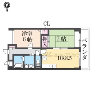 アドバンス渋川【406号室】の間取り