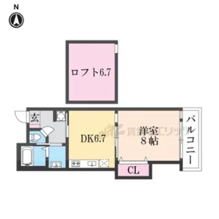 ブラン・ヴェール【3階】の間取り