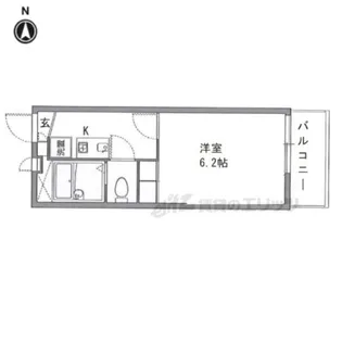 レオパレスオキツモ【3階】の間取り