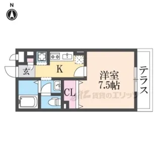 エクレール上小阪【2階】の間取り
