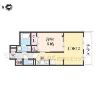 ブランドールα【1階】の間取り