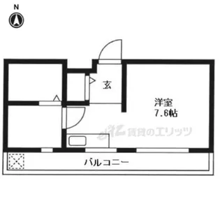 ベレーザ鴨川東【203号室】の間取り