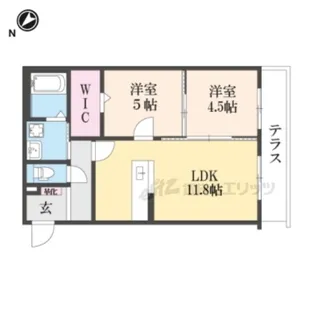 ハートフルエトワール【1階】の間取り