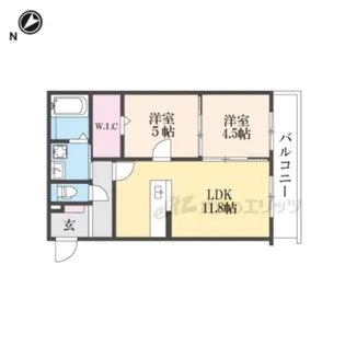 ハートフルエトワール【2階】の間取り