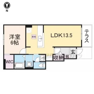 グランディールA【102号室】の間取り