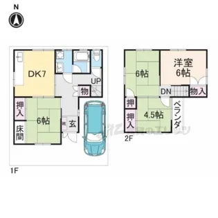 奈良県橿原市新堂町【一戸建】の間取り