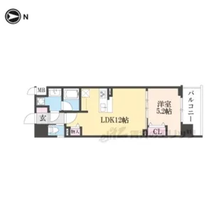 ベラジオ雅び京都三条通【10階】の間取り