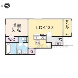 フィオーレⅡ【1階】の間取り