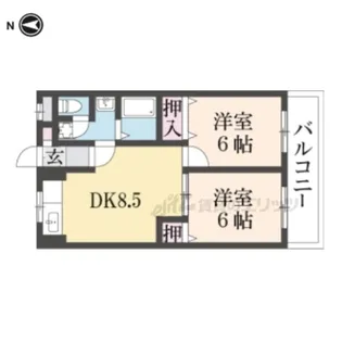 メゾンコンフォール【3階】の間取り