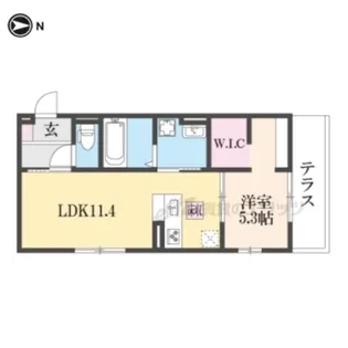 アドラブール【1階】の間取り