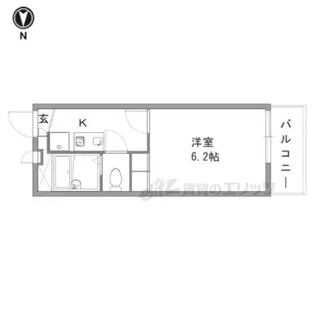 1Kの間取り画像