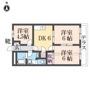 サンフィットラブリー【101号室】の間取り
