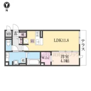 D-residence 天之川【1階】の間取り