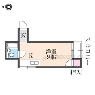 ロワール八坂【3階】の間取り