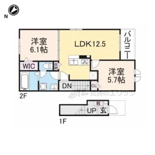 フォレ・リヴィエール?【2階】の間取り