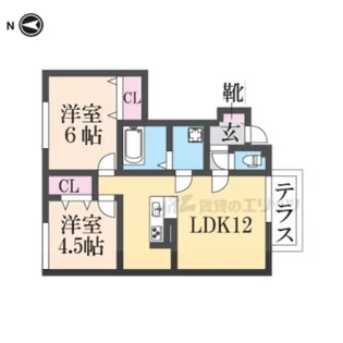 コーラル杉本【101号室】の間取り