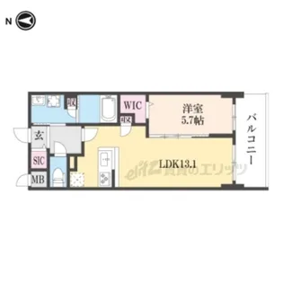 アンシャンテ岡本町【3階】の間取り