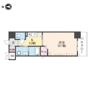 アンシャンテ岡本町【2階】の間取り