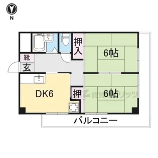 コーポ五風【305号室】の間取り