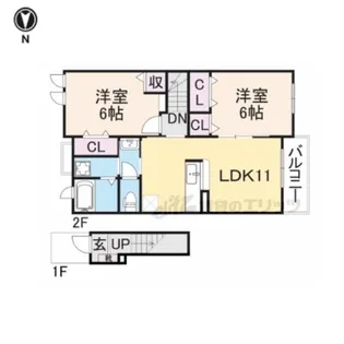 レイ・ミノール【2階】の間取り