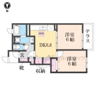レイ・ミノール【1階】の間取り