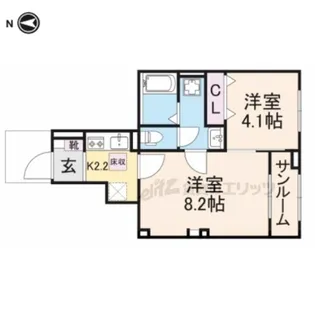 アルドーレ【102号室】の間取り