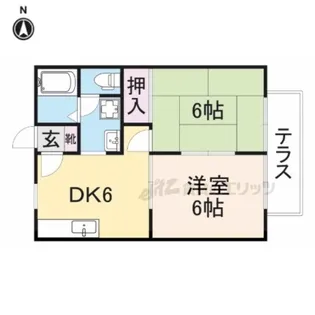 サンガーデン桐木B【2階】の間取り