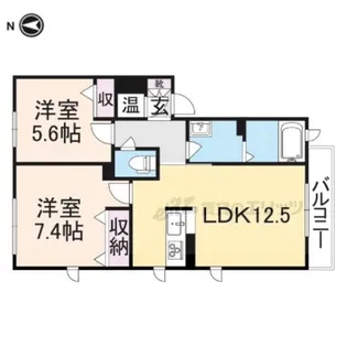 シャーメゾン長尾【2階】の間取り
