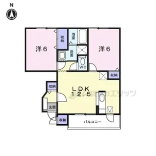 サンモールA【1階】の間取り
