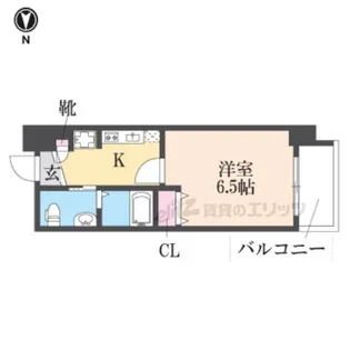 プレサンスNEO長堂アウローラ【401号室】の間取り