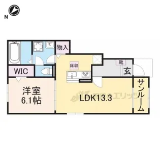 メゾンソラーレ?【1階】の間取り