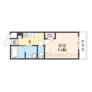 オリエンタルコート【1階】の間取り