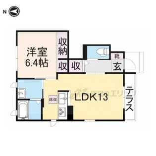 シャーメゾン 秋山A【101号室】の間取り