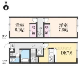 レオパレスグランデ1番館【1階】の間取り