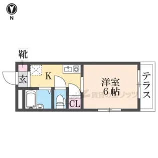 ラ・メゾン【1階】の間取り