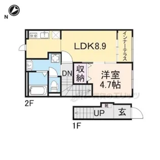 リュミエール【202号室】の間取り